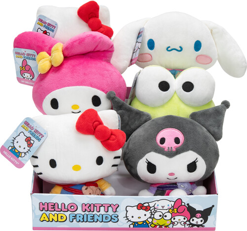 JAZWARES - HELLO KITTY - 8IN CORE PLUSH 6CT PDQ