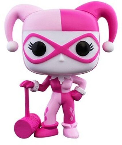 breast cancer harley quinn pop