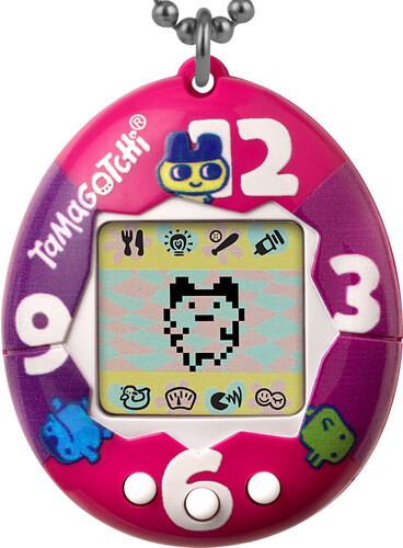 ORIGINAL TAMAGOTCHI PURPLE PINK CLOCK