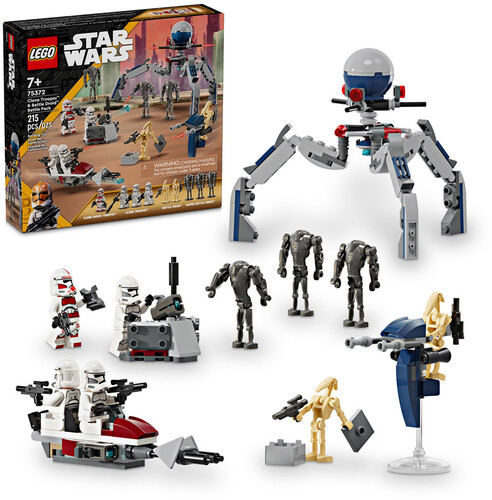 STAR WARS CLONE TROOPER & BATTLE DROID BATTLE PACK