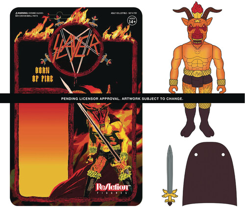 Slayer Minotaur Reaction - Born of Fire - Super7 - Slayer Minotaur ReAction - Born Of Fire vinyl record cover