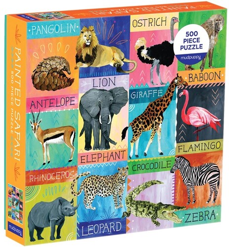 PAINTED SAFARI 500 PIECE FAMILY PUZZLE|alliance entertainment