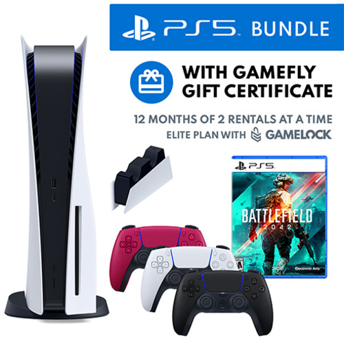 PS5 Bundle - Includes PlayStation 5 Console and an Additional Cosmic Red  DualSense Controller 