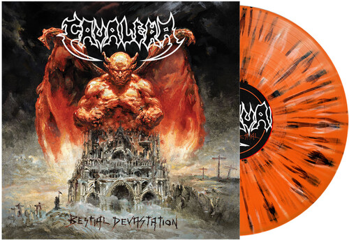 Bestial Devastation - Orange, Black & White Splatter