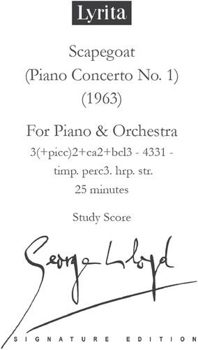 Piano Concerto No. 1 Scapegoat Study Score