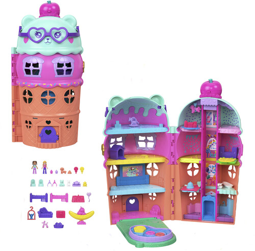 POLLY POCKET LARGE COMPACT ICE CREAM HOUSE