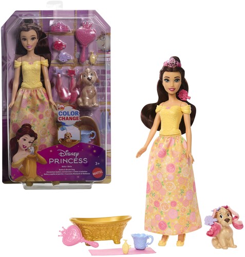DISNEY PRINCESS BELLE DOLL AND PET