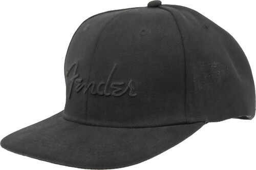 PLUGINZ FENDER BLACK FLAT BILL HAT