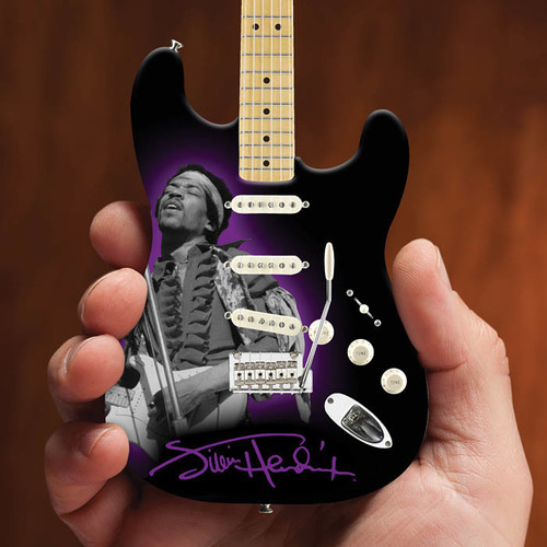 Jimi Hendrix Fender Stratocaster Photo Tribute 10 Inch Miniature