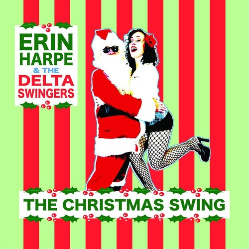 Erin Harpe & Delta Swingers - Christmas Swing vinyl record cover