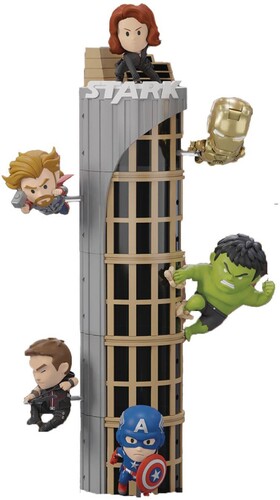 INFINITY SAGA STARK TOWER MEA-058 FIG 6PC BMB SET