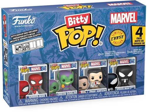 BITTY POP SPIDERMAN SPIDERMAN 4 PACK
