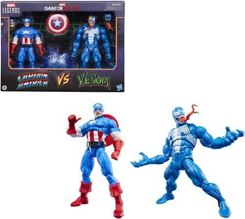 Hasbro Collectibles - Gamerverse - Marvel Legends - Captain America vs Venom  Action Figure 2-Pack