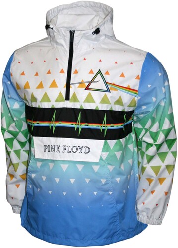 Pink Floyd - Dark Side of the Moon - Water Resistant Pullover Anorak - Small White/Multi M1910PFA1