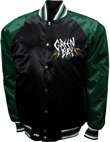 GREEN DAY ROCK SATIN JK GREEN DAY LG BLK M2445GDA3