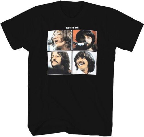 BEATLES LET IT BE TSHIRT LARGE BLK 2061102205