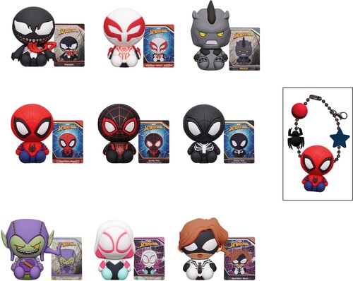 SPIDER-MAN CHARM 3D FOAM BAG CLIP 24CT PDQ