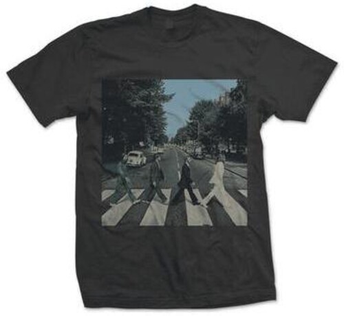 The Beatles - The Beatles Abbey Road Album Cover Black Unisex Short Sleeve T-Shirt 2XL