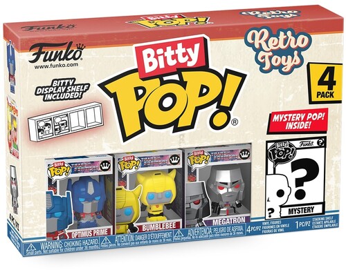 FUNKO BITTY POP RETRO TOYS TRANSFORMERS 4 PACK