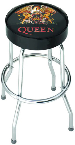 ROCKSAX QUEEN CLASSIC CREST BAR STOOL SEAT BLK/ CHR