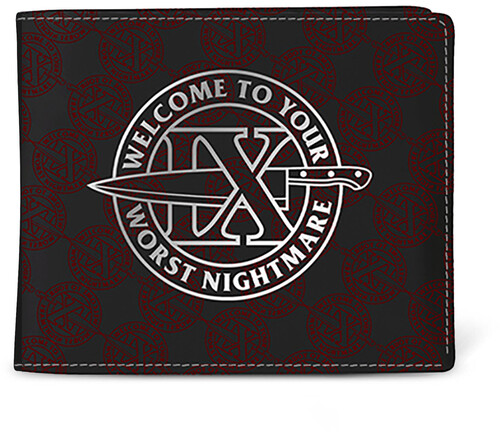 Rocksax - Ice Nine Kills - Welcome Nightmare Logo - Wallet with Coin Pocket (Black)