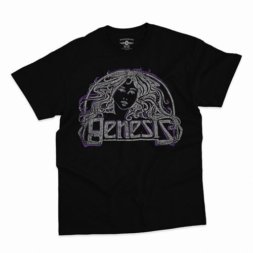 GENESIS HAIR LOGO TEE VINTAGE T-SHIRT BLACK LARGE