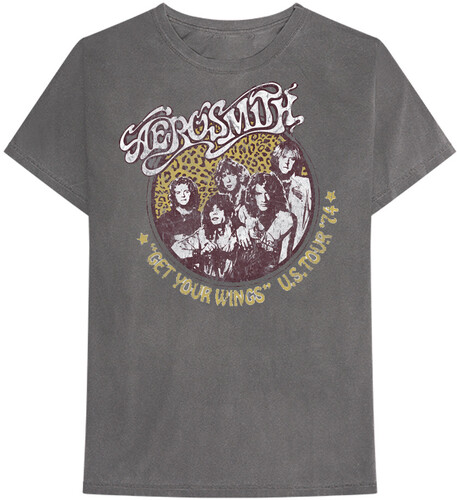 AEROSMITH GET YOUR WINGS US TOUR 74 SS TEE 2XL Apparel on PopMarket