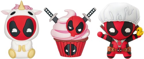 DEADPOOL 3D BAG CLIPS 3PK CUTE