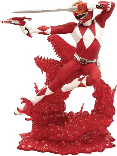 MIGHTY MORPHIN POWER RANGERS RED RANGER STATUE|alliance entertainment
