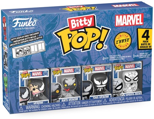 BITTY POP SPIDERMAN VENOM 4 PACK