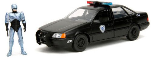 Jada Toys - 1:24 Robocop - Hollywood Rides - '86 Ford Taurus Chrome w/ Robocop Figure