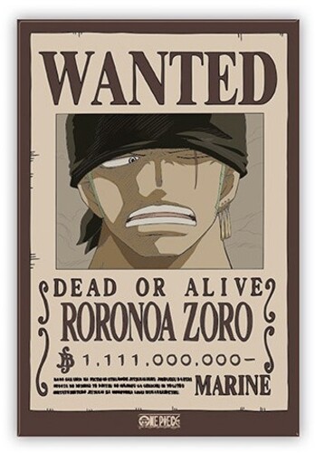 One Piece - Standard Magnet - Wanted Zoro
