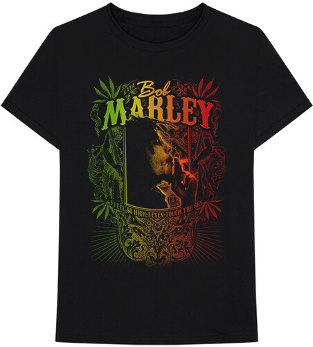 Bob Marley - Bob Marley Kaya Now Jumbo Black Unisex Short Sleeve T-shirt Medium