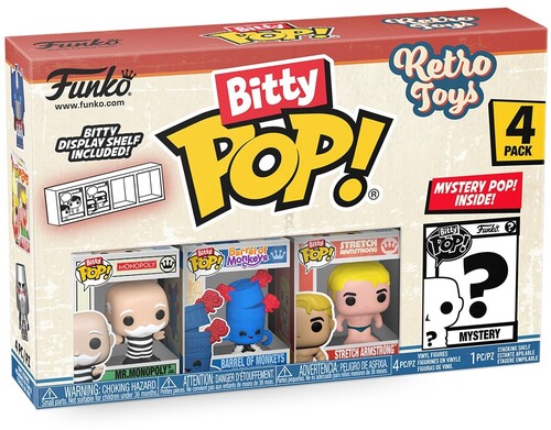 FUNKO BITTY POP RETRO TOYS MR MONOPOLY4 PACK