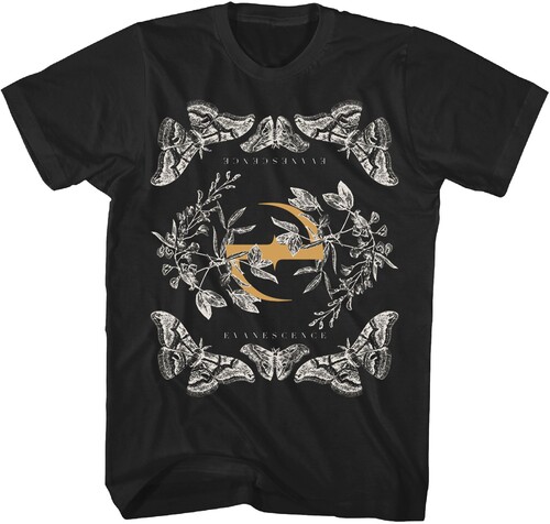 EVANESCENCE BUTTERFLY LOGO TSHIRT LG TS4423EVNA3