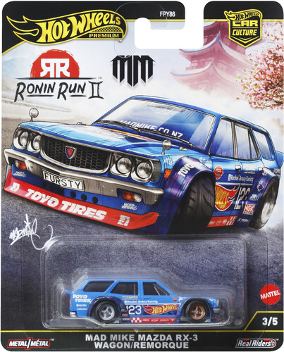 HOT WHEELS PREMIUM MAZDA RX3 WAGON MAD MIKE