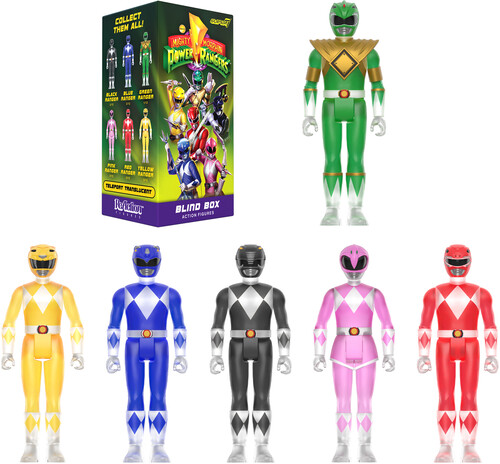Super7 - Mighty Morphin Power Rangers - Reaction Blind Box Wv1 - 12pc Flat