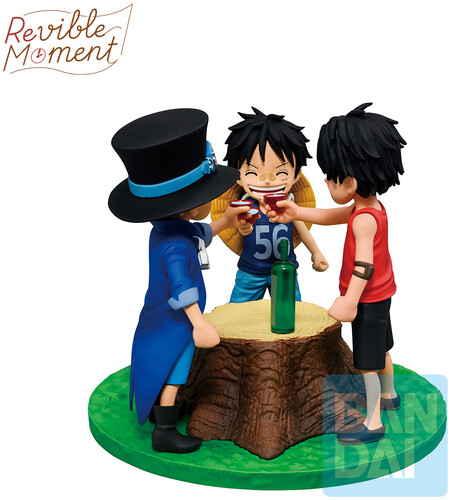 ONE PIECE ACE SABO LUFFY REVIBLE MOMENT FIG
