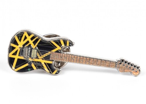 EVH - Eddie Van Halen - Black & Yellow Bumblebee Guitar Pin