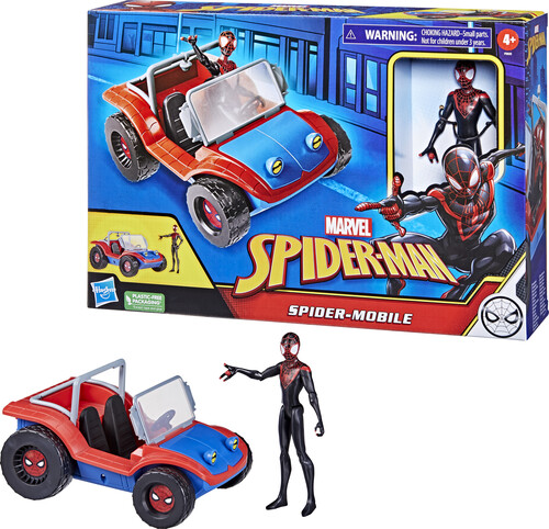 Hasbro Collectibles - Marvel Spider-Man - Spider-Mobile and Miles Morales Action Figure