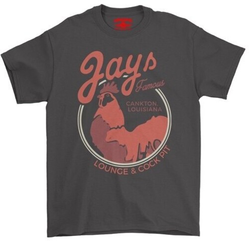 Jay's Lounge & Cock Pit Louisiana - Heavy Cotton T-Shirt - Medium Black