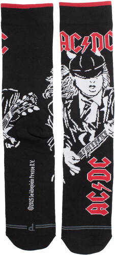 Perri's - AC/DC - Angus Sketch - Crew Socks