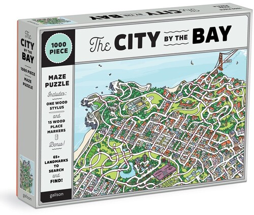 Galison / Jackson, Sean - City By The Bay 1000 Piece Maze Puzzle (Puzz)