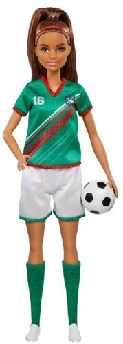 BARBIE I CAN BE SOCCER BRUNETTE