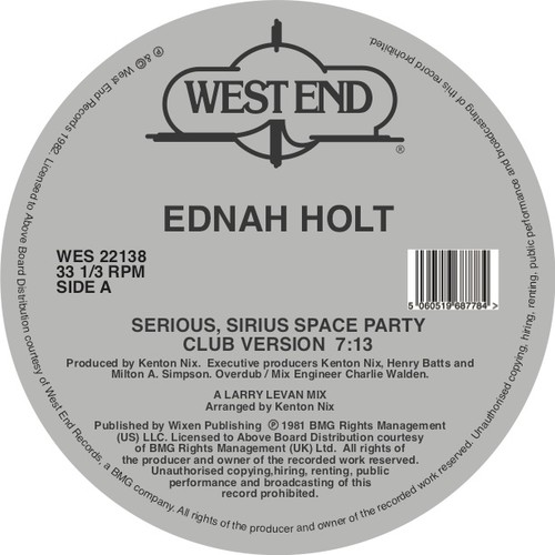 Serious, Sirius Space Party|Ednah Holt