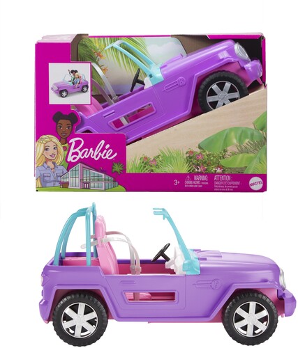 Mattel - Barbie Off-Road Vehicle, Purple with Pink Seats
