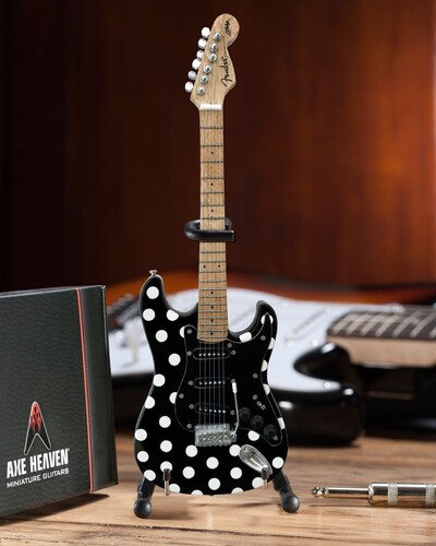 AXE HVN BUDDY GUY FENDER STRAT POLKA DOT MINI GTR