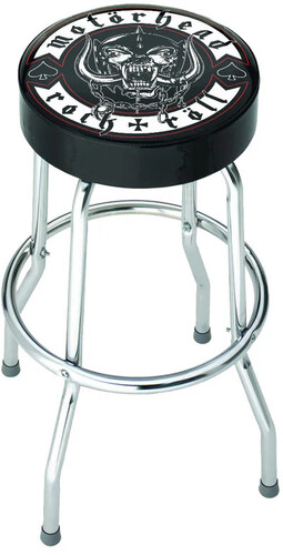 ROCKSAX MOTORHEAD RNR BAR STOOL SEAT BLK/ CHRM