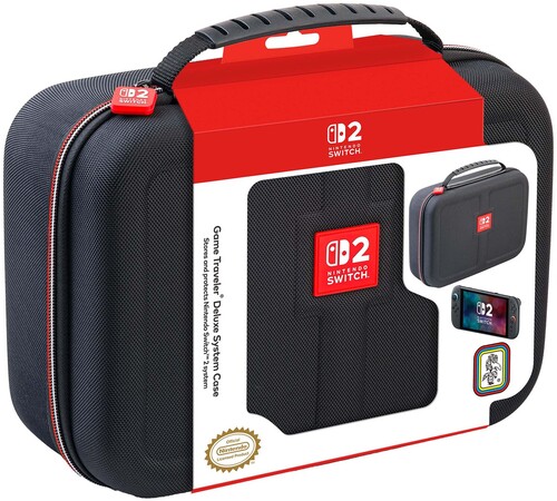 Switch 2 Accessory: Case - RDS Game Traveler Deluxe Complete System Case - Black: Officially Licensed by Nintendo