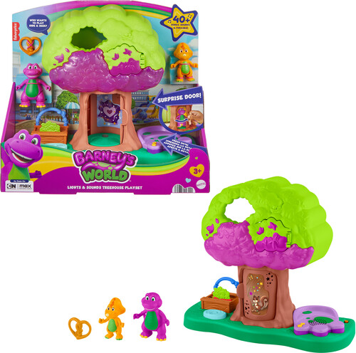 Fisher Price - Barney's World: Lights & Sounds Treehouse Playset